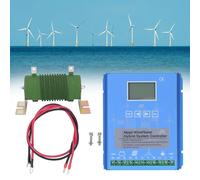 Kit generador de turbina eólica con Controlador de Carga, generador de turbina Vertical, Controlador de Carga Solar MPPT híbrido, regulador de turbina eólica y Panel Solar con Carga de desca