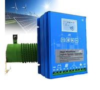 Kit generador de turbina eólica con Controlador de Carga, generador de turbina Vertical, Controlador de Carga híbrido eólico-Solar, MPPT Fuera de Red para turbina eólica y Panel Solar, Carga