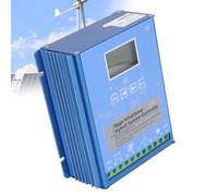 Kit generador de turbina eólica con Controlador de Carga, generador de turbina Vertical, Controlador de Carga MPPT híbrido Solar para turbina eólica, Pantalla LCD, regulador de batería Intel