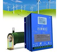 Kit generador de turbina eólica con Controlador de Carga, generador de turbina Vertical, Controlador de Carga Solar MPPT, regulador híbrido eólico y Solar para Paneles y turbinas, gestión de