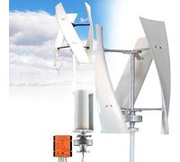 Kit generador de turbina eólica con Controlador de Carga, generador de turbina Vertical, Kit generador de turbina eólica Vertical de Baja Velocidad - levitación magnética, Controlador inclui