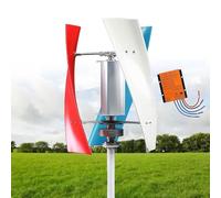 Kit generador de turbina eólica con Controlador de Carga, generador de turbina Vertical, Kit generador de turbina eólica Vertical - Molino de Viento híbrido con Controlador para el hogar, te