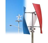 Kit generador de turbina eólica con Controlador de Carga, generador de turbina Vertical, Kit generador de turbinas eólicas Verticales para jardín, pequeña turbina eólica Vertical trifásica d