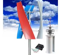 Kit generador de turbina eólica con Controlador de Carga, generador de turbina Vertical, Kit generador de turbina eólica Vertical con Controlador de Ajuste automático de Viento, Ideal para b