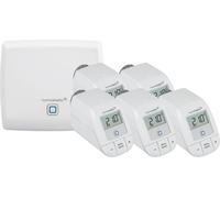 Kit Homematic IP: Punto de acceso y 5 termostatos básicos para radiadores, sistema de hogar inteligente