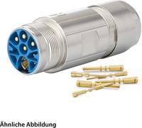 KIT HUMMEL que incluye conectores M23 para acoplamiento híbrido, con terminal de crimpado recto, número de polos: 3+4+4+PE, con contacto tipo espiga