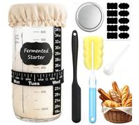 Kit Iniciador Masa Madre, Recipiente Fermentación 730 Ml Control Preciso
