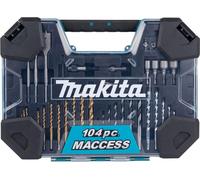 Kit Makita E-22604 de 104 piezas, que incluye brocas y puntas