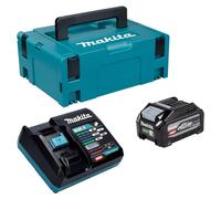 Kit Makita Power Source: 1 batería BL 4040 F de 40 V máx. 4,0 Ah XGT (1910N6-8) + cargador DC 40 RA (191E07-8) + Makpac