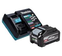 Kit Makita Power Source: 1 batería BL 4040 F de 40 V máx. y 4,0 Ah XGT (1910N6-8) + cargador DC 40 RA (191E07-8)