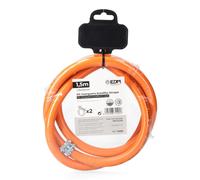 kit manguera butaflex bicapa ø interior 9mm ø exterior15mm 1,50m (incluye 2 abrazaderas) edm