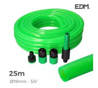 Kit manguera jardin diam. int.19mm diam. ext. 25mm (3/4) rollo 25m'
