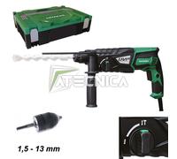 Kit Martillo Perforador 230V Sds hitachi Hikoki DH28PBY 850W 2 Modo De Trabajo