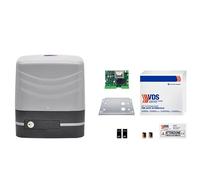 Kit Motor VDS CARRERA 230V para Puerta Corredera 800Kg CONTENIDO DEL KIT -Accionador VDS Carrera 230V 800kg para puerta Corredera -Placa de Control EURO 230M1 receptor integrado -Fotocelula de se
