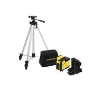 Kit Nivel Láser 360° Auto Stanley STHT77640-1 Trípode de Aluminio 3 Secciones ±4 mm/10 m Alcance 20 m Amarillo/Negro - Nuevo