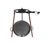Cofan Kit paellera + quemador + patas | Incluye pellera de acero pulido | Medidas de la pallera 46 cm | Medidas del quemador 40 cm