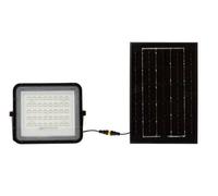 Kit panel solar con proyector V-tac luz natural 4000K cable de 3m batería reemp