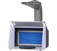 Kit para cabina de pintura con aerógrafo, dimensiones: 405 x 330 x 355 mm. Incluye sistema de extracción de aire para aerógrafo. Cabina de pintura con aerógrafo y sistema de extracción de aire de 5,2 