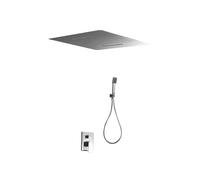 Kit para ducha monomando de pared con un rociador extraplano de acabado cromado Sumatra de Imex