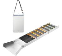 Kit para la búsqueda de oro con canal de sedimentación, equipo de minería de oro de aluminio de 127 cm (50 pulgadas), kit de prospección de oro de 23 piezas que incluye: plato para buscar oro, tamiz c