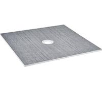 Kit para la construcción de plato de ducha, 1828x1828 mm, con desagüe central de 160 mm. Kits de instalación de platos de ducha ligeros de EPS, con 2 láminas impermeabilizantes. Reglas para la inclina