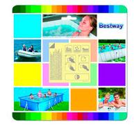 Kit parches para reparar piscina llena (blister 10 piezas)