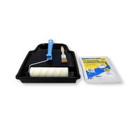 KIT PINTURA INTERIOR de Tecno Prodist - Rodillo Antigoteo Calidad - Cubeta plana - Rodillo 22 cm - Cubre Todo - Pincel