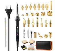 Kit Pirograbador 2 en 1 con Insertos Roscados por Calor, 80 W