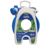 Aqua Control Set de riego C2102 Manguera 10 m Ø8 mm con carrito portamanguera, Azul