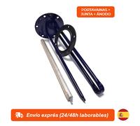 Kit Portavainas con Junta y Ánodo de Magnesio para Termo Eléctrico - Compatible con , , Aspes, - Medidas Precisas 440mm Vaina, Junta Ø165mm, Ánodo Ø22x440mm - Ideal para Reparación de Termos