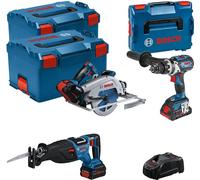 Kit profesional de construcción en madera de 18V: GSB 18V-110C + GKS 18V-68GC + GSA 18V-28, juego de herramientas