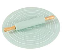 Kit profesional para hornear con rodillo de masa de madera y alfombrilla de silicona