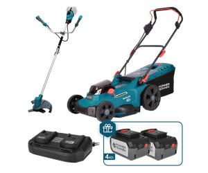 Kit promocional para el cuidado del césped KS 43LM-BCT40V-SET