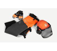 Kit Protector Motosierra Husqvarna Incluye Guantes Casco Forestal Polaínas Y