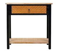 Kit recibidor de madera con 1 cajon y 1 balda con dimensiones 80x38x82h cm