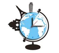 Kit reloj de vinilo azul 40x48cm