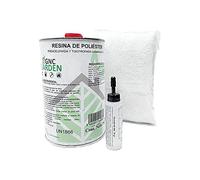 Kit Reparación de Poliester 1kg (1kg resina + 1m2 Mat-300 + 25grs catalizador)