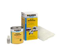Kit reparación resina poliester 750 ml con endurecedor y 0,5m2 de fib