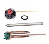 KIT REPARACIÓN TERMO ELECTRICO RESISTENCIA CURVA 1200W + ANODO MAGNESIO + JUNTA GOMA + TERMOSTATO VARILLA 270mm
