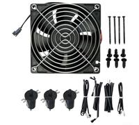 Kit Repuesto Ventilador Alta Temperatura Plastic Negro | Compatible series 560, 800, 1050XL, plástico alta temperatura, negro , solución económica