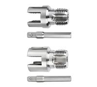 Kit roscador de tubos Acero Alto Carbono, Antideslizante, Interior y | kit de terrajas y machos para roscar tubos para taller baño cocina sótano fábrica almacén cobertizo