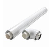 KIT SALIDA HUMOS CALENTADOR CALDERA COMPATIBLE CON ARISTON C.O. 3318073 DIAMETRO 60/100mm