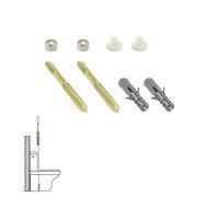 Kit sanitario fijacion wc 5x75 mm. bicromatado (2 piezas)