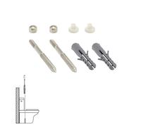 Kit sanitario fijacion wc 6x80 mm. inoxidable (2 piezas)