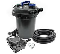 Kit set cuenca 10000 litros 11 vatios UVC bomba 8000 l/h manguera 10 m kit de filtración 16_0001939