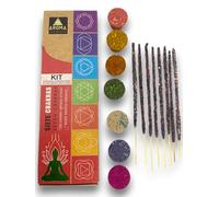 Kit Siete Chakras Aroma 7 Chakras - Barritas de Incienso y 7 bombitas defumación activada Eco Artesanal - HOSTENATURA