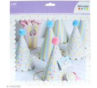 Kit sombreros de fiesta de Fabriquer - Rainbow unicornio - 10 pcs