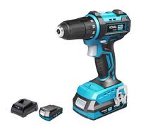 KIT TALADRO ATORNILLADOR BRUSHLESS 20 V CON 2 BATERÍAS 2,0Ah Y CARGADOR, Koma Tools - Envío desde España 24/48H -