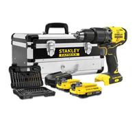 Stanley Kit Taladro percutor brushless V20 Li-Ion 18V SFMCD715 + set de 50