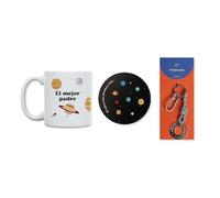 Kit Taza + Posavasos + Llavero "El mejor Papá"